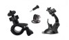 Ventuza Parbriz + Adaptor 360&deg; &amp; Prindere Ghidon GoPro Hero/SJcam/DJI/Insta360 - Universal