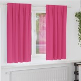 vidaXL Perdele cu perdele 2 pcs Roz intens Poliester