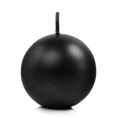 Lumanare Sfera, negru, 6 cm