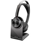 Casti Over-ear Poly by HP Voyager Focus 2, Wireless/Wired, noise-canceling