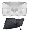 Parasolar Auto Tip Umbrela 75x130 cm Universal, Folie Argintiu-Titan, Protectie UV, Anti-Incalzire
