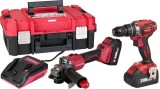 Set Worcraft 20V cu Bormasina/Masina de Insuburat &amp; Polizor Unghiular 125mm, 2x 4Ah, Brushless, ShareSYS