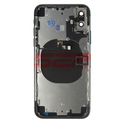 Carcasa completa + uper flex iPhone X BLACK foto
