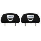 Set 5 huse tetiere negre, pentru gama auto DACIA
