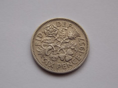 SIX PENCE 1957 GBR foto