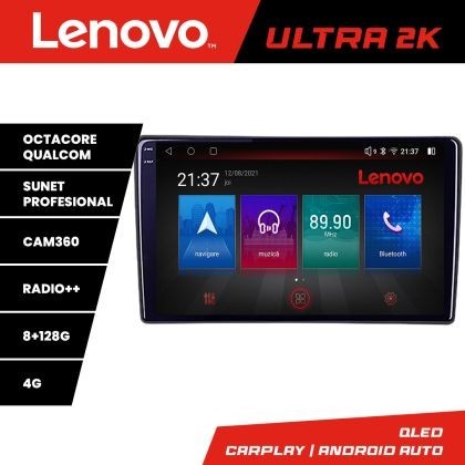 Navigatie Citroen Berlingo Opel Combo 2021- Qled 2K Octa Core 8+128 LTE 4G DSP Wifi 5Ghz HDMI android auto carplay radio gps internet kit-berlingo2021