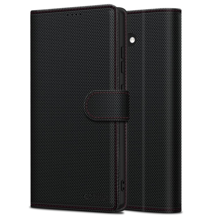Husa Tech-Protect wallet Samsung Galaxy A56 5G Black Red
