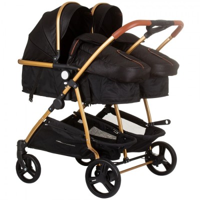 Carucior gemeni Chipolino Duo Smart 2 in 1 obsidian gold foto
