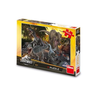 Puzzle 300 piese, Jurasic World &amp;ndash; DINO TOYS foto