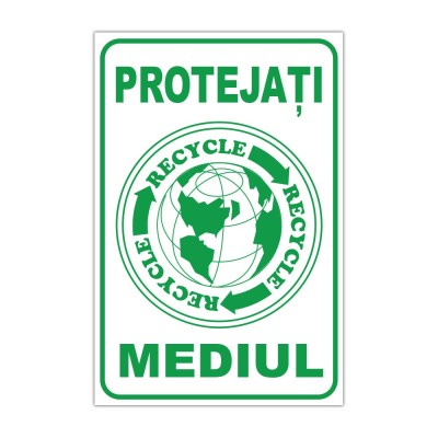 Indicator informare Protejați mediul foto