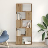 VidaXL bibliotecă stejar artisanal plăci aglomerate 60 x 24 x 155 cm