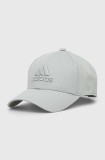 Adidas Performance sapca culoarea turcoaz, cu imprimeu