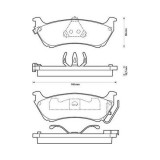 Placute frana spate Mercedes M-Class (W163), 02.1998-06.2005, marca SRLine S70-1431