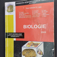 BIOLOGIE TESTE DE BIOLOGIE CAROL DAVILA CERGAN DRAGHIA BANU CRISTEA STROICA