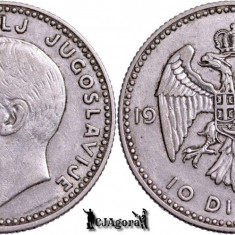1931, 10 Dinara - Alexandru I - Regatul Iugoslaviei | Londra | KM 10