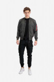 Alpha Industries geacă bomber cu două fețe MA-1 LW AOP Rainbow bărbați, culoarea gri, de tranziție 106109.136-grey