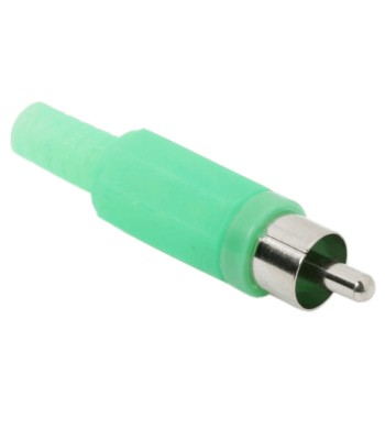 Mufa RCA tata executie din plastic verde foto