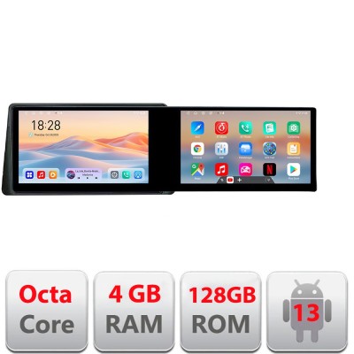 Navigatie Ford Focus 4 Kuga 2018-2023 Kit-focus4 Edotec 2 ecrane 8 core 4+128 21.6 inch Incell android Wifi 5Ghz gps internet CarStore Technology foto