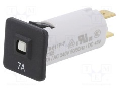 &Icirc;ntrerupător de supracurent SCHURTER 240VAC 48VDC 7A SPST Poli: 1 MCB