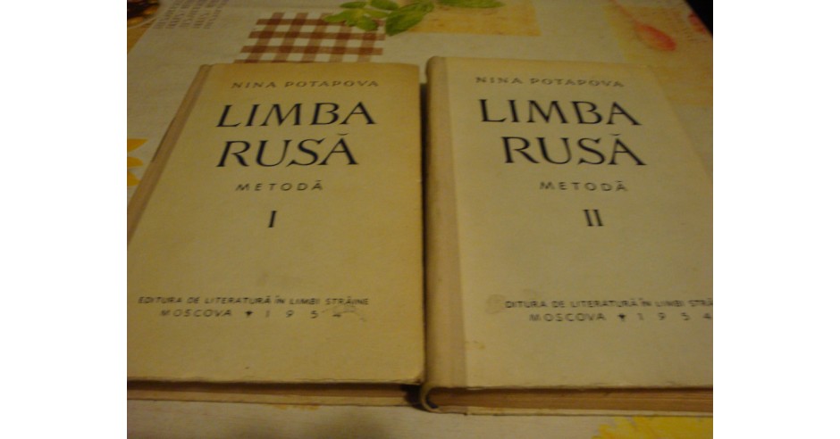 Nina Potapova - Limba rusa - metoda I si II - 1954 | arhiva Okazii.ro