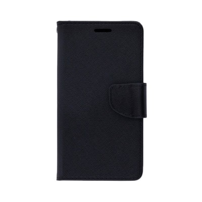 Husa Pentru LG Q7 - Leather Fancy TSS, Negru foto