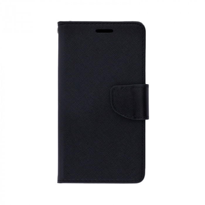 Husa Pentru LG Q7 - Leather Fancy TSS, Negru