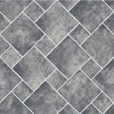 Linoleum Rezidential Antiderapant Clasa 21, Belgia, Model Sand Stone 919, Suport Spuma, Grosime 2.3 mm, Imitatie Piatra, Gri, PVC, Latime 2m, Marime 2