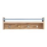 Cumpara ieftin Cuier Dorian natural-albastru deschis 50x10x18cm