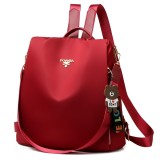 Cumpara ieftin Ghiozdan de dama MBrands 2 in 1, impermeabil , antifurt , breloc ursulet Rosu