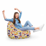 Fotoliu Puf Bean Bag tip Para XL Caini Siluete, Updeco