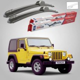 Cumpara ieftin Ștergătoare Jeep Wrangler TJ 1997-2006 | Set Față Flat &ndash; TeamCar&reg;