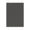 VidaXL Jaluzea plisată negru 85x100cm Lățime țesătură 84,4 cm poliester