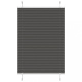 vidaXL Jaluzea plisată negru 85x100cm Lățime țesătură 84,4 cm poliester