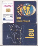 Bnk card Cartela telefonica 2001 - Zodiac Leu - RO-ROM-0096B