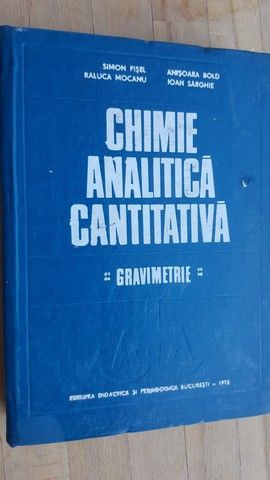 Chimie analitica cantitativa- Simon Fisel, Raluca Mocanu