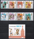 Cuba 1980 - Jocurile Olimpice - Moscova, Serie + Colita, MNH