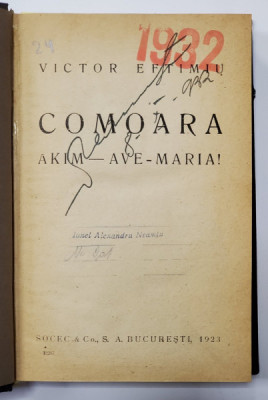 COLEGAT DE TREI PIESE de VICTOR EFTIMIU si ZILE DE CAMPANIE - IUNIE - AUGUST 1913 de ALEXANDRU LASCAROV - MOLDOVEANU , EDITII INTERBELICE foto