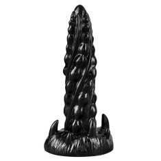 Dildo Black Animal Monster Mare Flexibil Soft Anal Vaginal Negru foto