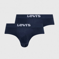 Levi's slip 2-pack barbati, culoarea albastru marin