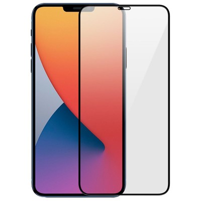 Folie de sticla Apple iPhone 12 PRO MAX, 5D Negru foto