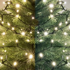 Ghirlanda LED, DUAL COLOR, alb cald/alb rece