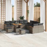 Cumpara ieftin Set de canapele pentru grădină cu pernă Manual Gri Rattan poli