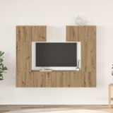 VidaXL Set comodă TV cu raft 6 pcs stejar artizanal 80 x 30 x 30 cm