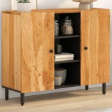Dulap lateral, 90x33x75 cm, lemn masiv de acacia