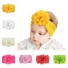 Bentita lata cu floare din tulle si buline argintii (Marime Disponibila: 0-12