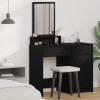 VidaXL Masă de toaletă Stejar negru 50 x 41 x 140 cm Lemn compozit
