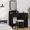 vidaXL Masă de toaletă Stejar negru 50 x 41 x 140 cm Lemn compozit