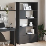 VidaXL Bibliotecă, negru, 100x36x189 cm, lemn prelucrat 3295325