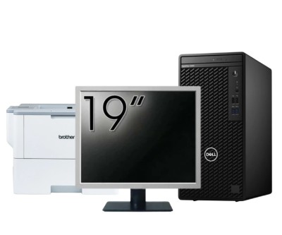 Pachet Calculator Second Hand DELL OptiPlex 3080 Tower, Intel Core i5-10500 3.10 - 4.50GHz, 8GB DDR4, 256GB SSD + Monitor 19 Inch + Imprimanta Brother foto