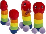 Penis de plus culoare Curcubeu, 30 cm